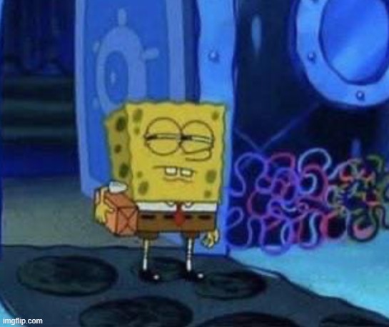 Suspicious SpongeBob 
