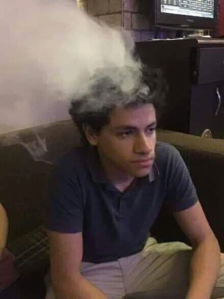 Dieying of thinking with smoke