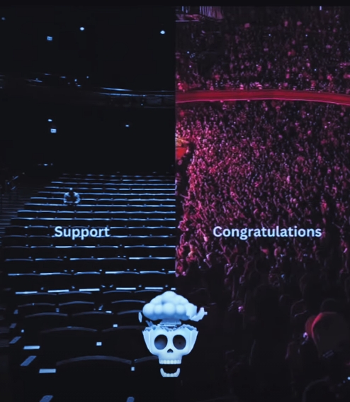 support vs congratulations meme template