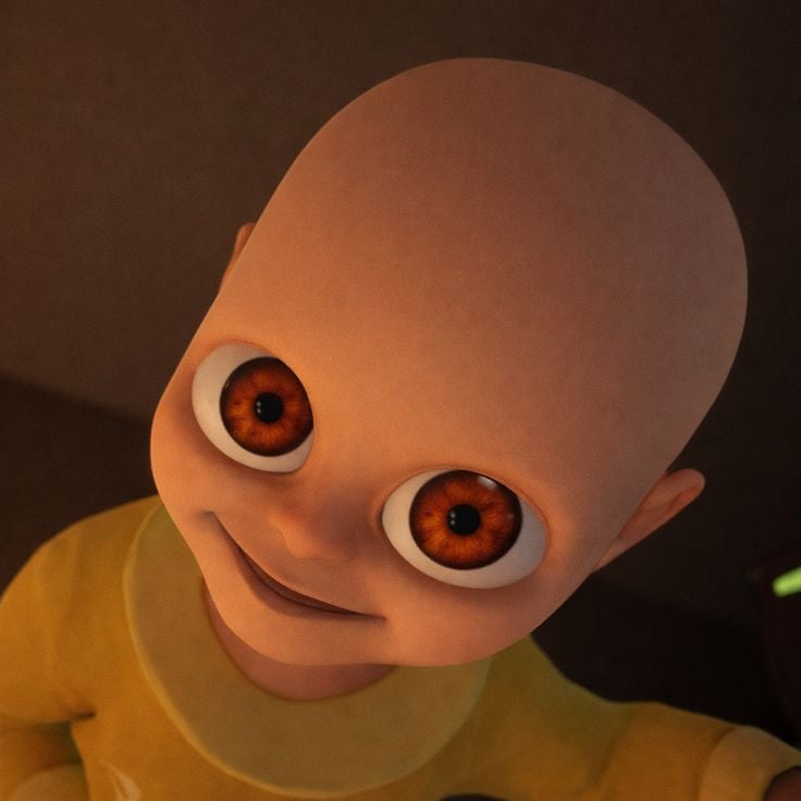 bald kid meme template