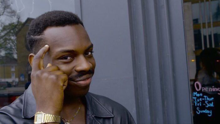a black person saying use your brain