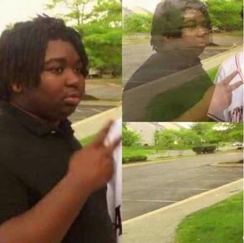 a guy in black fades away as the friend says