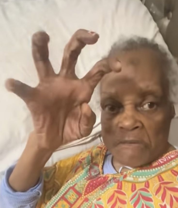 Elderly Claw Gesture