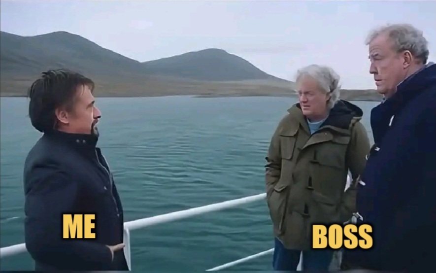 Me vs boss for temp