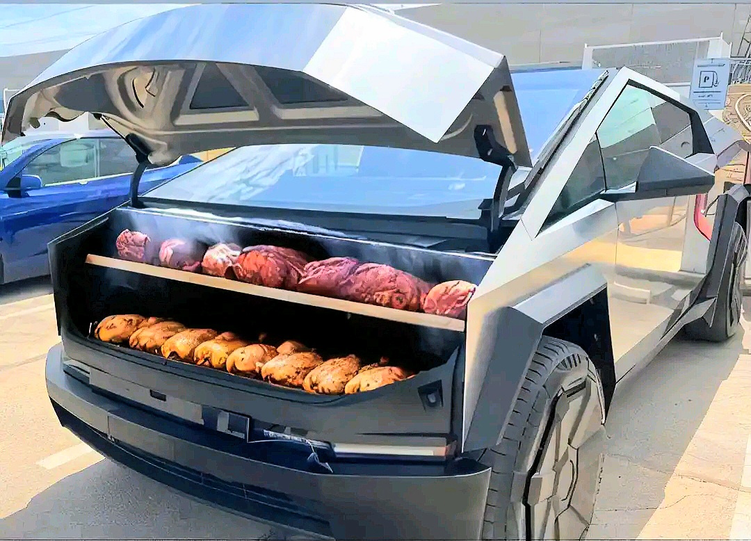 Car with stove 