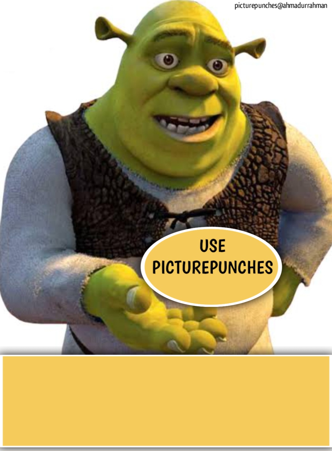 Shrek suggesting to use picturepunches 