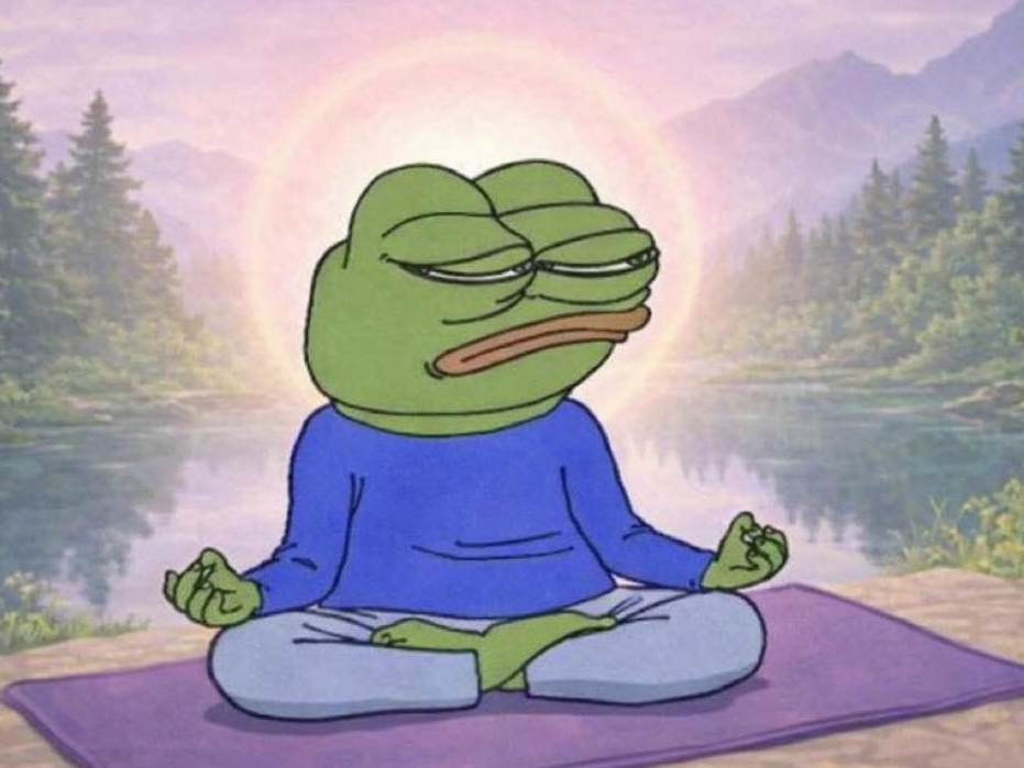 Pepe Meditating 