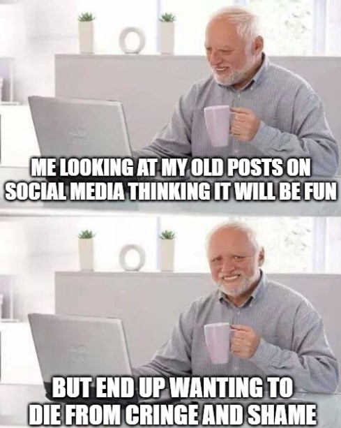 I ended up deleting my social media to bury my shameful past