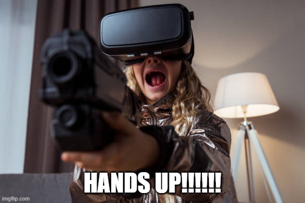 Playing VR in the future be like ...