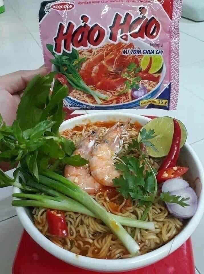 Special bowl of shrimp noodles